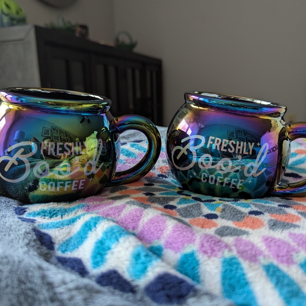 Kirklands "Freshly Boo'd Coffee" Mugs (2)